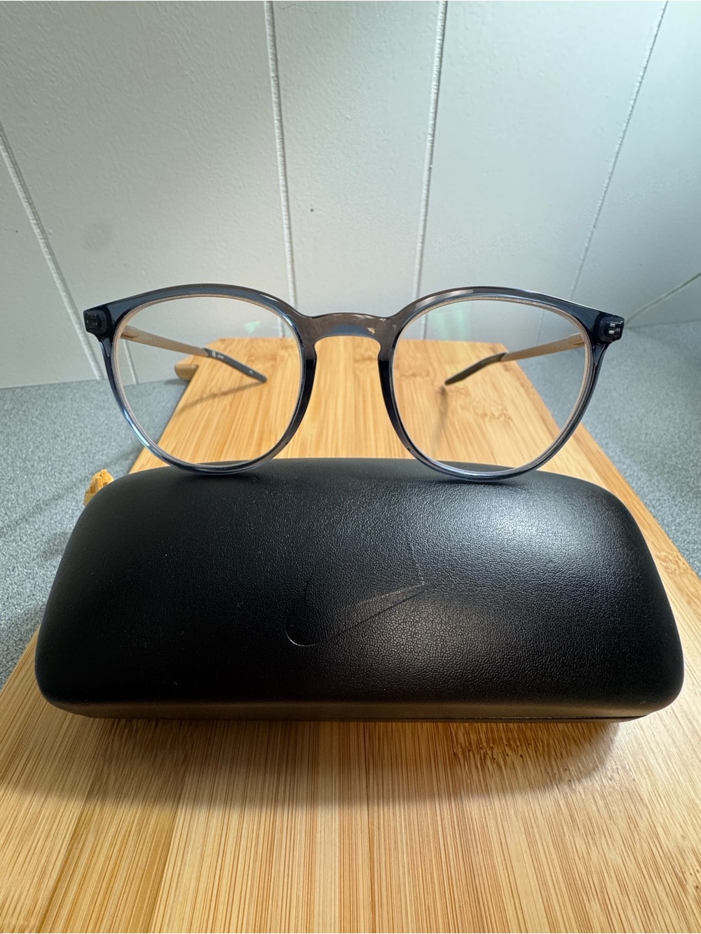 Nike 7280 eyeglass frames (w/prescription lenses)  Armory Blue 422 50 20 145